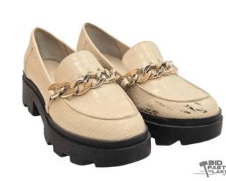 2060 Open Edit Chunky Chain Slip On Loafers