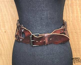 1566 Genuine Leather Weaved Belt