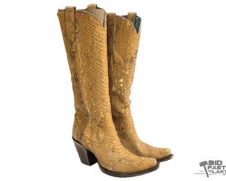 2008 Corral Nude Full Python Boots