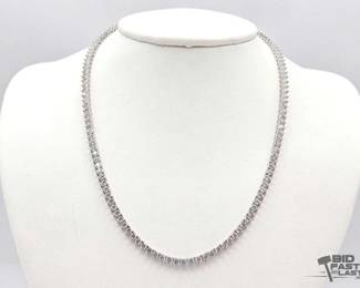1400 Melinda Maria High End Tennis Necklace, 22.89g