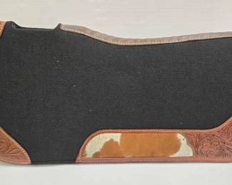 5100 NEW 1 Thick Black Felt Bottom Cowhide Saddle Pad