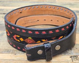 1568 Double J Saddlery Beaded Belt