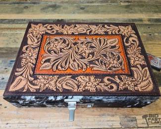 1500 NEW American Darling CowhideTooled Jewelry Case