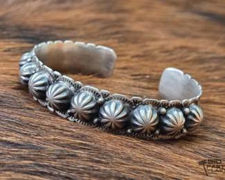 1348 Native American Sterling Silver Cuff