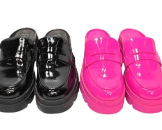 2066 NEW 2 Jessica Simpson Uma Platform Penny Loafer Mules