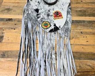 122 HANDMADE CUSTOM Cowhide Patches Cross Body Purse