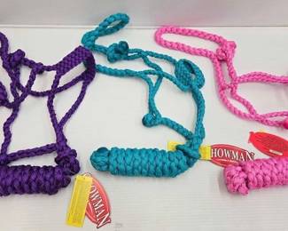 5252 NEW 3 Showman Braided Mule Tape Pony Halter