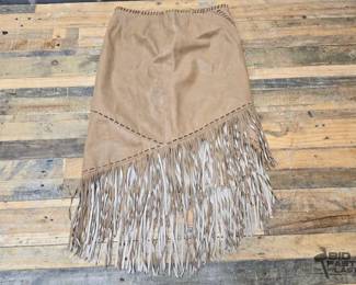 3004 NEW Double D Ranch Hacienda Brands Leather Skirt