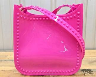 114 NEW AUTHENTIC Carmen Sol Fuchsia Jelly Beach Bag