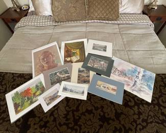 Prints & watercolors by local artists 