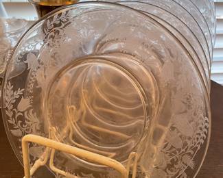 Etched crystal plates 