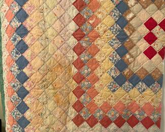 Around the World antique quilt 