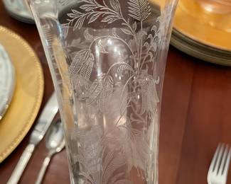 Gorgeous etched crystal