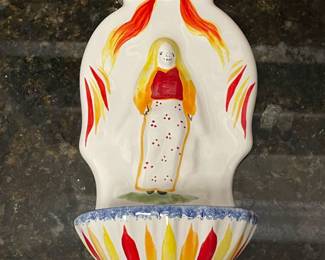 Quimper holy water font