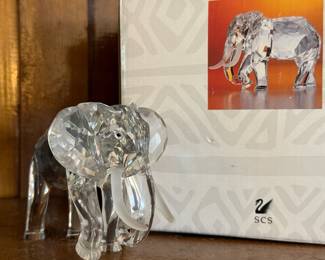 Swarovski Crystal "THE ELEPHANT" Figurine ~ w/ Original Box and Packaging