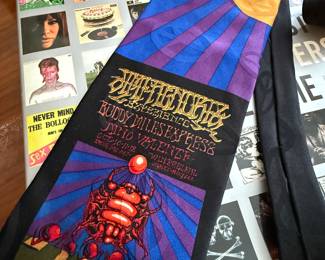 Fillmore West JIMI HENDRIX EXPERIENCE SCARAB BILL GRAHAM No. 140 Neck Tie