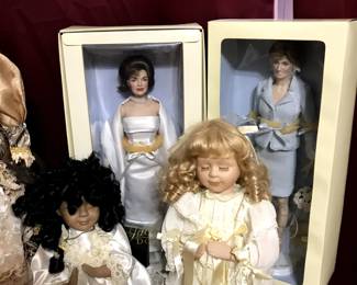 Jackie and Princess Diana Dolls