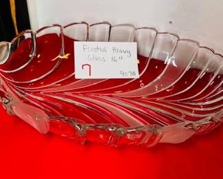 Frostell heavy glass bowl