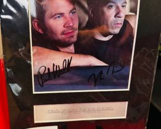 Fast and Furious Signed Picture