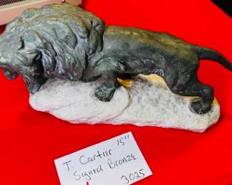 T. Cartier Signed Bronze