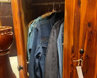 Vintage clothing, denim, gingham, etc