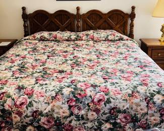 
King bed with headboard