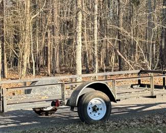 Expanded metal 5x12 utility trailer 