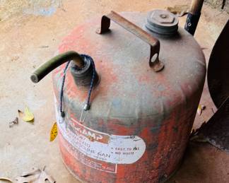 Vintage gas can