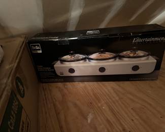 buffet Bella Pro 3 burner portable electric cook top stainless steel hot plate