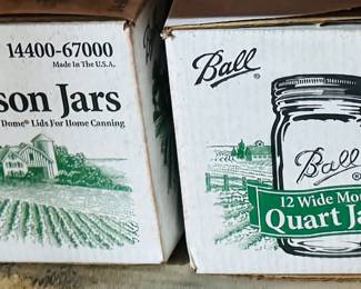 Lots of Mason jars