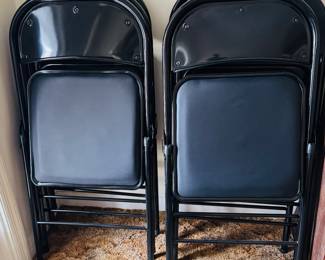 Six card table chairs