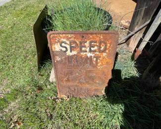 2 speed limit signs