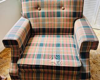 Plaid armchair