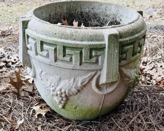 
Pair of concrete planters