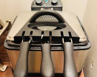 Secura Electric Deep Fryer Stainless Steel Triple Basket Timer 