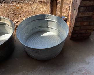 Galvanized tubs