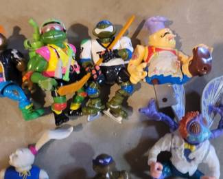 Vintage Teenage Mutant Ninja Turtle Action Figures