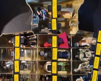 Vintage Star Wars Figures in Star Wars Case