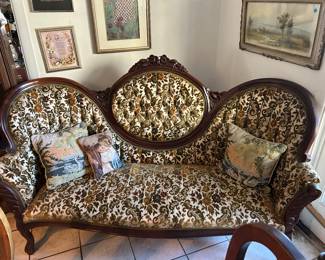 Victorian love seat