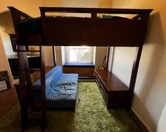 Pottery Barn loft bed (picture from before it was taken apart for moving)