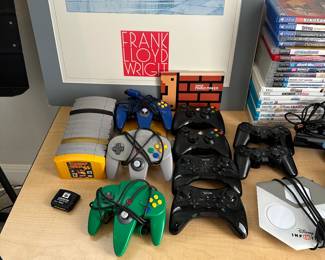 Nintendo 64 games and controllers