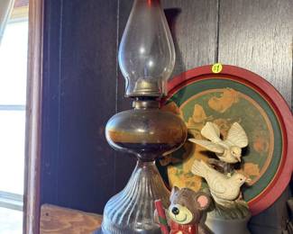 Antique hurricane lantern