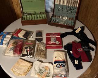 Silverware and misc items