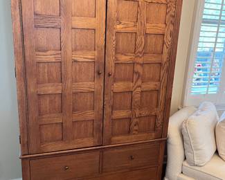 Lexington armoire.. Great as a small kitchen, organizer or bar cart