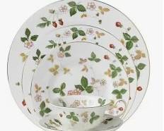 Wild Strawbedrry by Wedgwood, service for 26, but thee pieces may be sold in sets of 6 or 8
