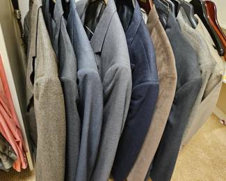 Men's suits size 44 waist. Satels, Brooks Brothers and others