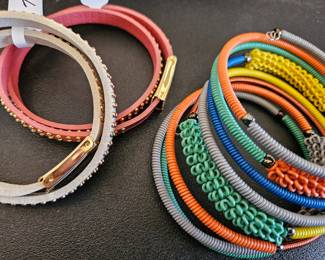 Trendy bangle bracelets