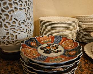 Japanese vintage Imari salad or dessert plates