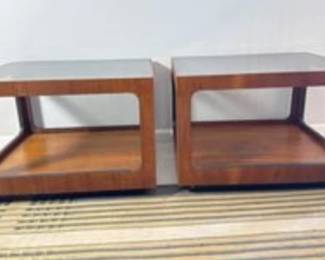 Lane Furniture MCM w/Smoked Glass