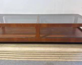 Lane of Virginia MCM Coffee Table. Smoked Glass Top